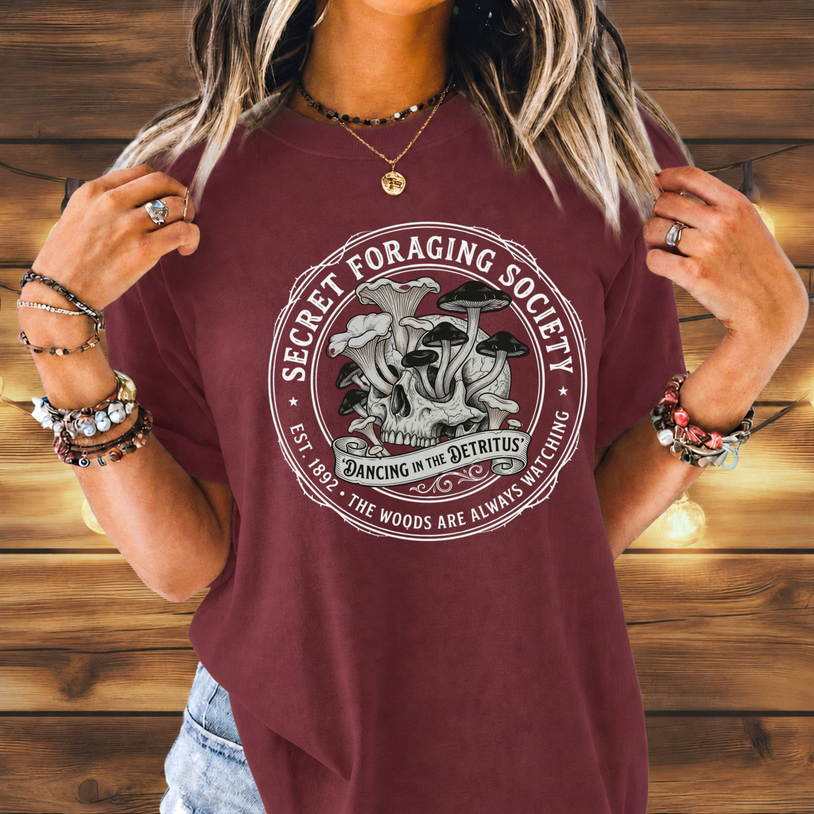 Secret Foraging Society Skull Tee