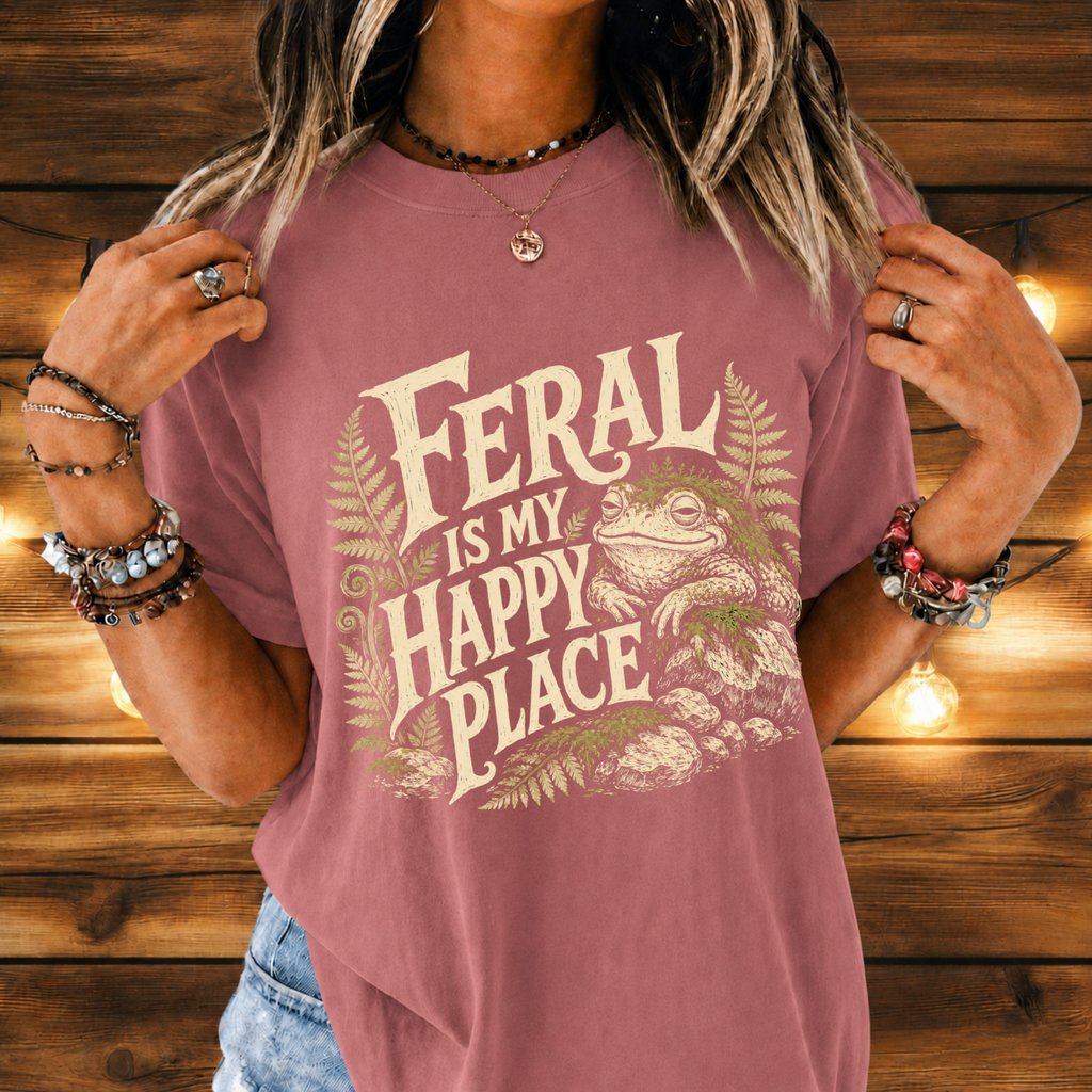 Feral Is My Happy Place T-shirt