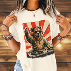 Bear At The Turntable Tee