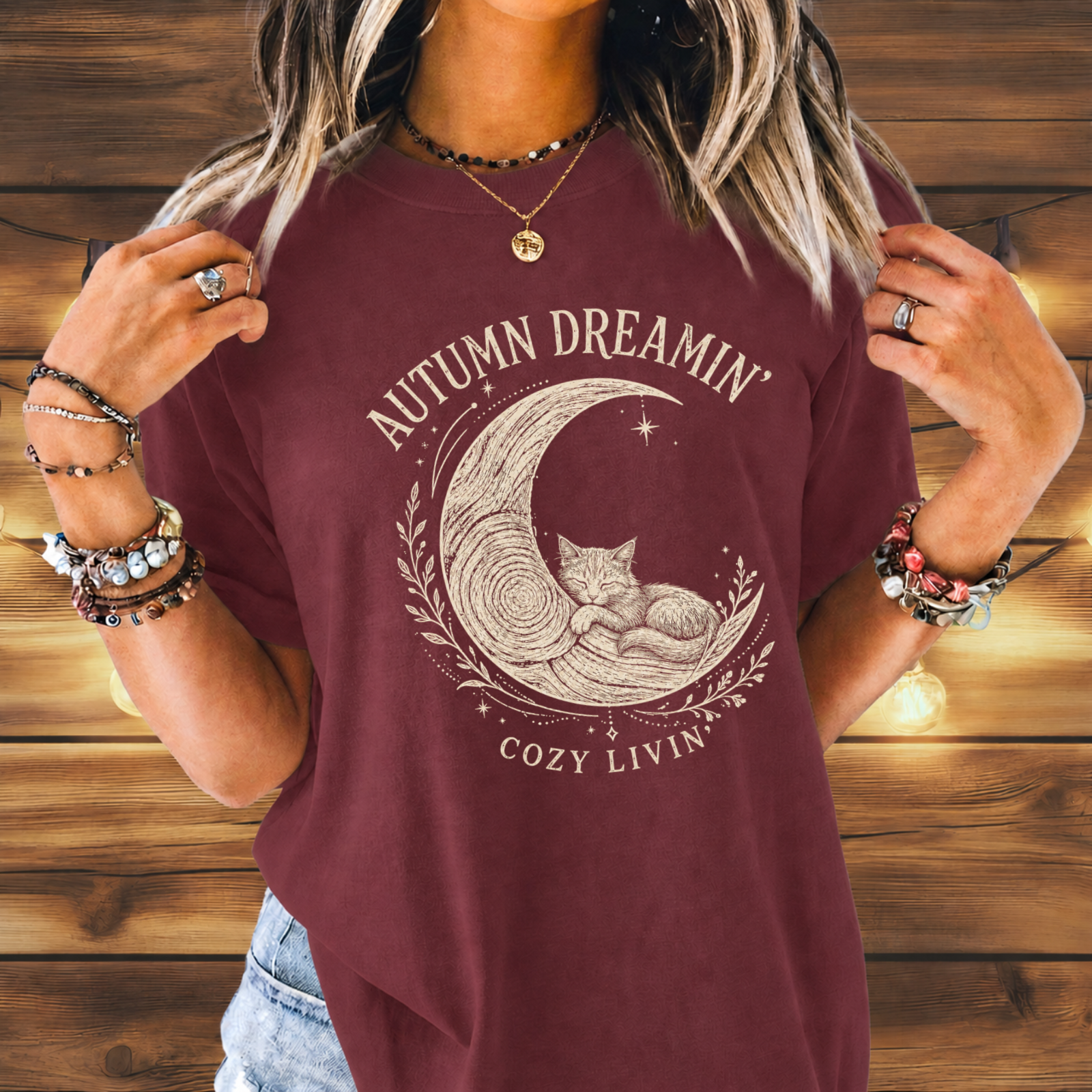 Autumn Dreamin' Kitten T-shirt