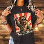 Bear At The Turntable Tee