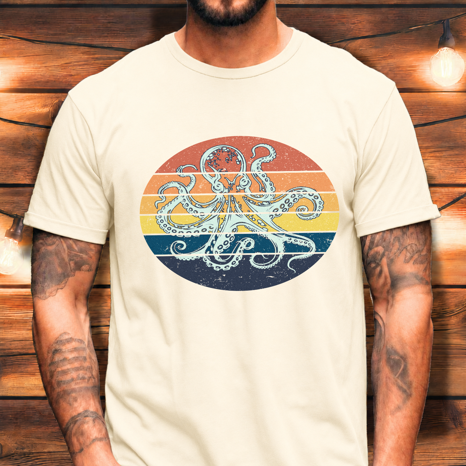 Octopus Sunset Tee