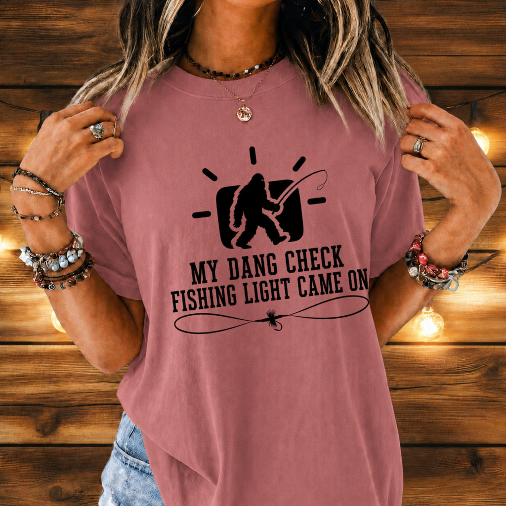 Dang Check Fishing Light T-shirt