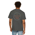 Hook Sets Are Free Fishing Back Print T-Shirt | Garment-Dyed Unisex Tee