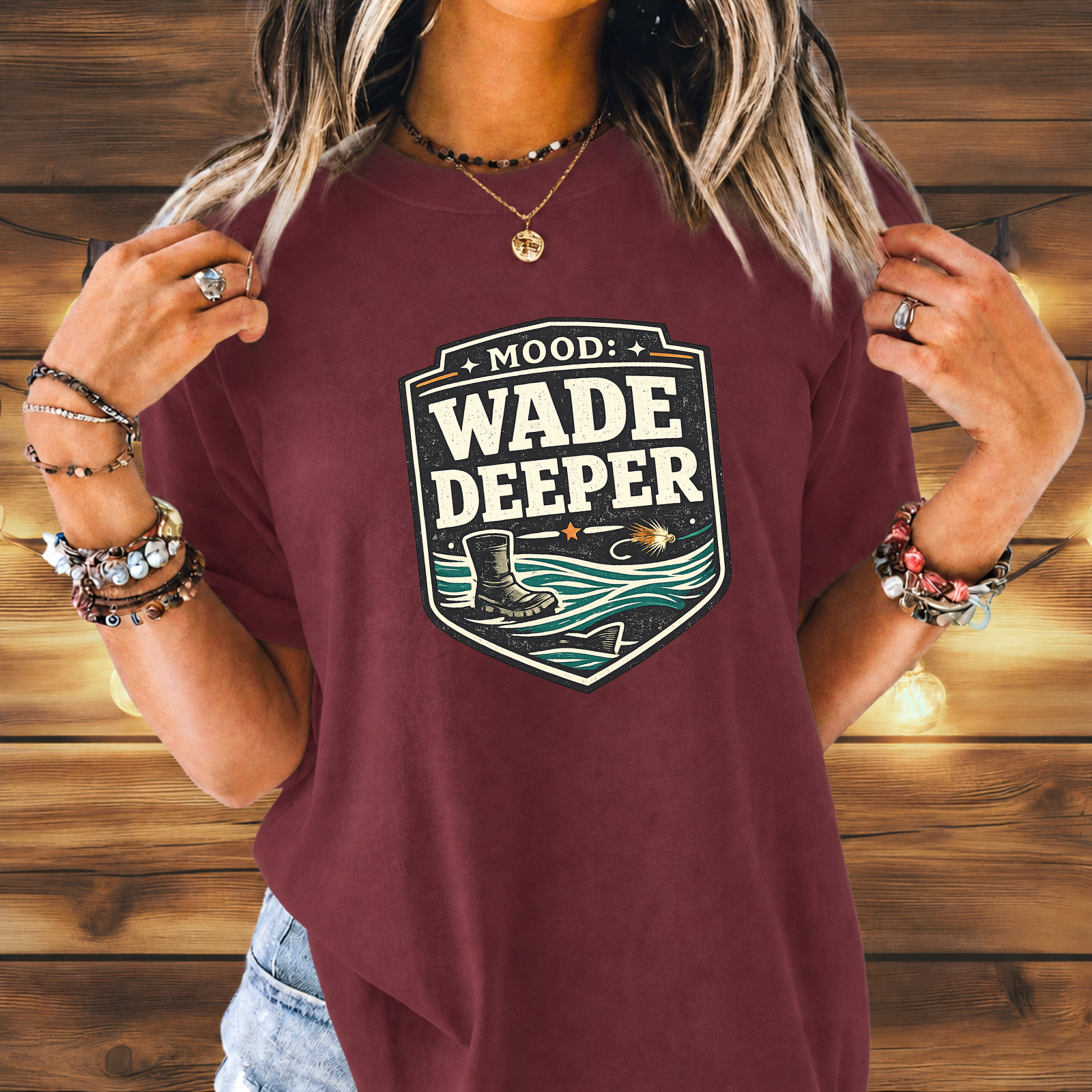 Wade Deeper Fishing T-Shirt
