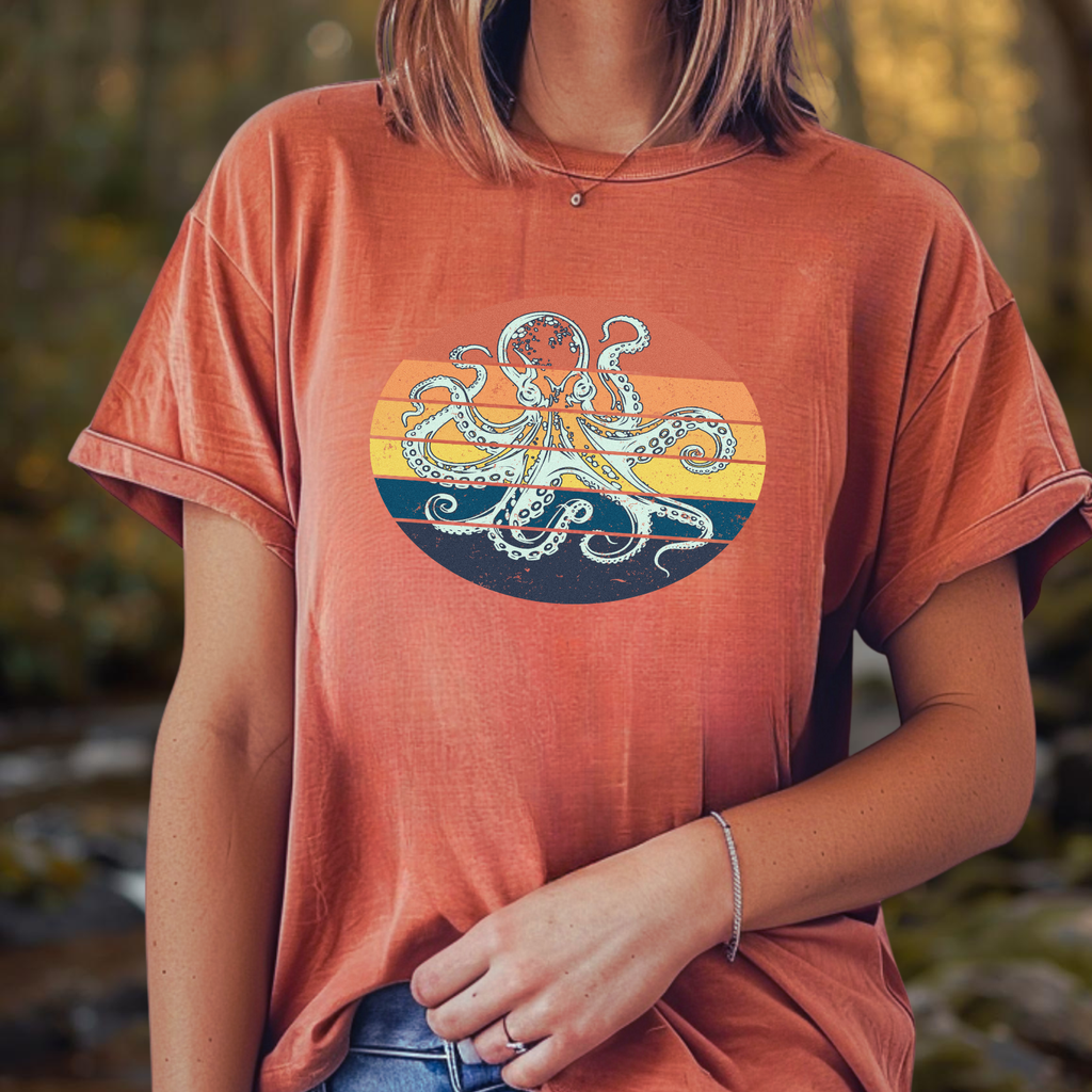 Octopus Sunset Tee