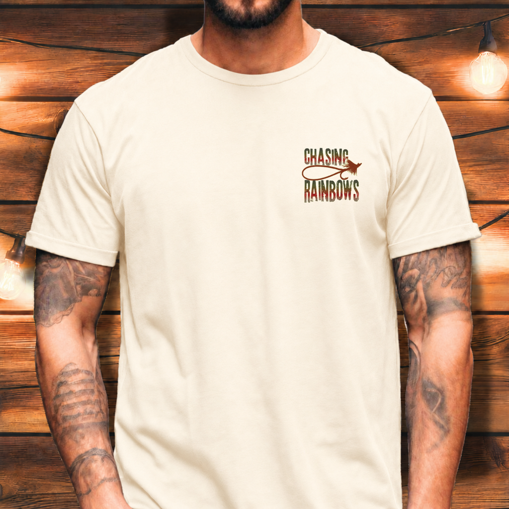 Chasing Rainbows Fly Fishing T-Shirt
