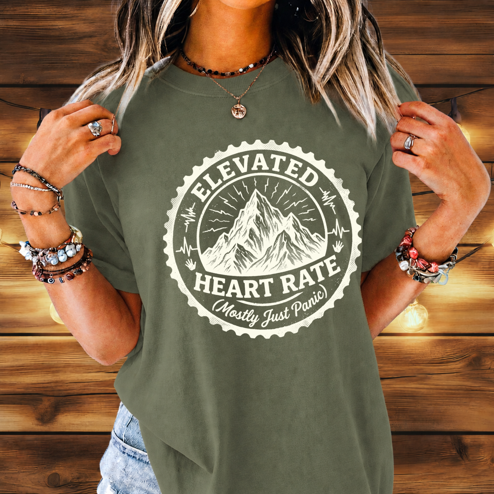 Elevated Heart Rate Mountain T-Shirt