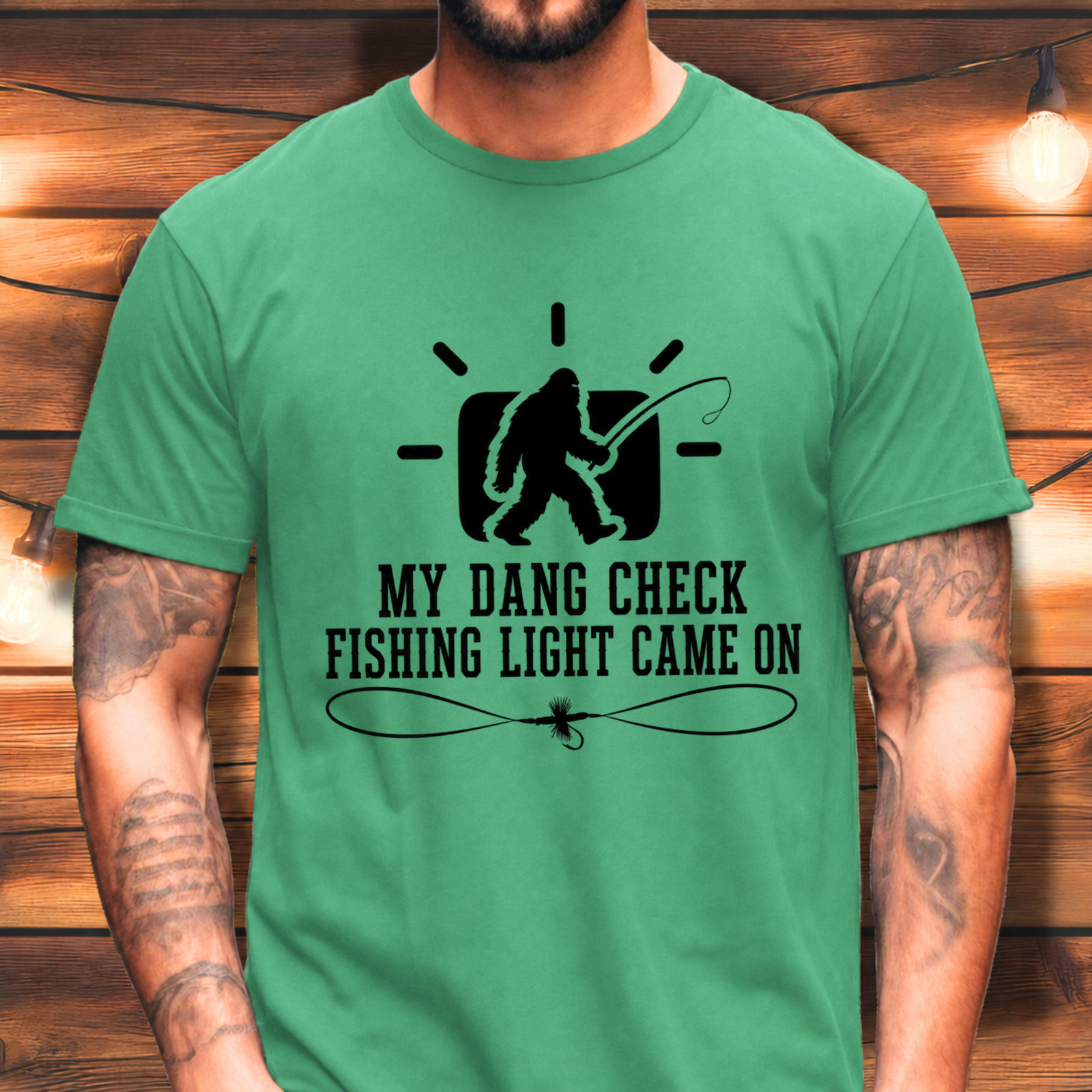 Dang Check Fishing Light T-shirt