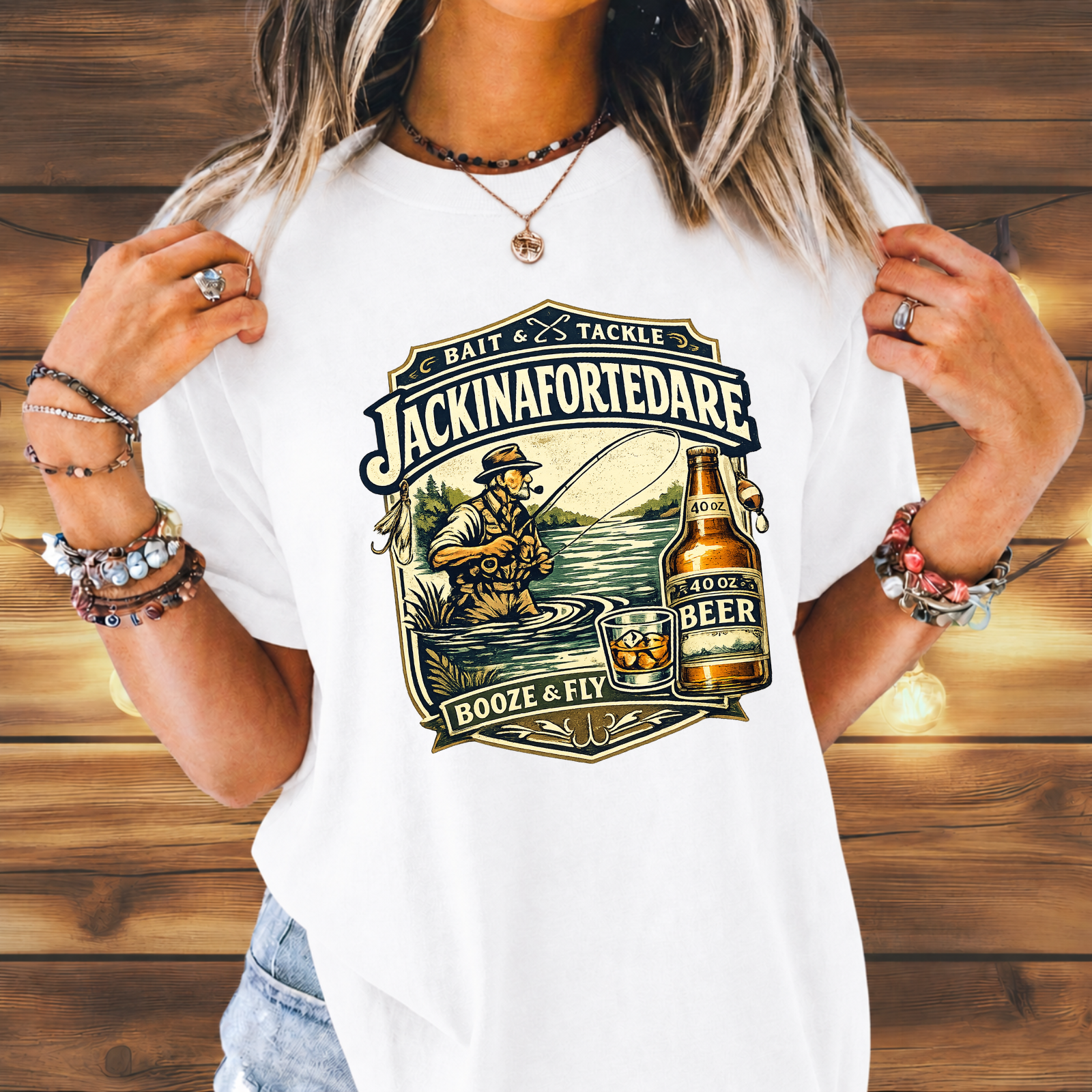 Jackinafortedare Vintage Bait & Tackle Tee