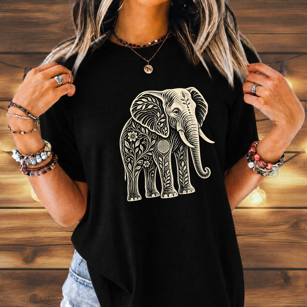 Elephant Flowers Tee
