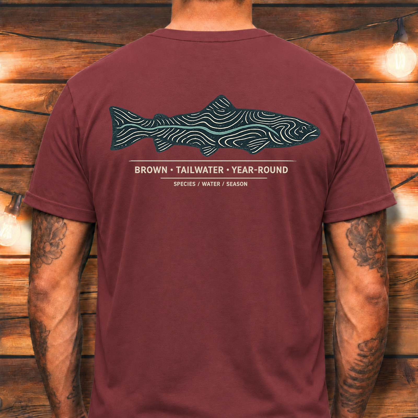 Brown Trout Topography T-Shirt