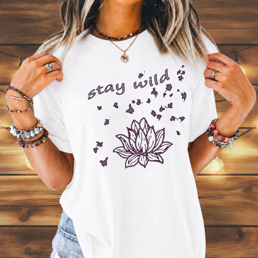 Stay Wild Lotus Tee