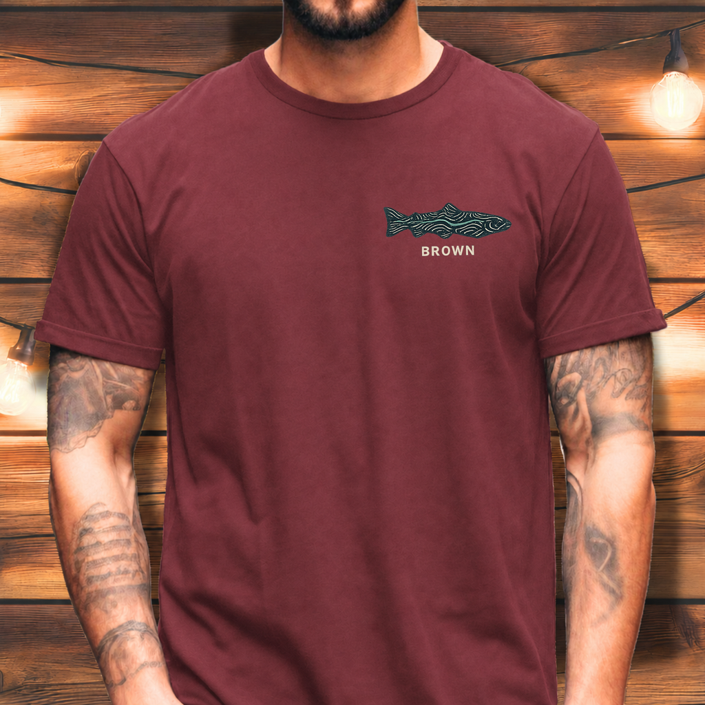 Brown Trout Topography T-Shirt