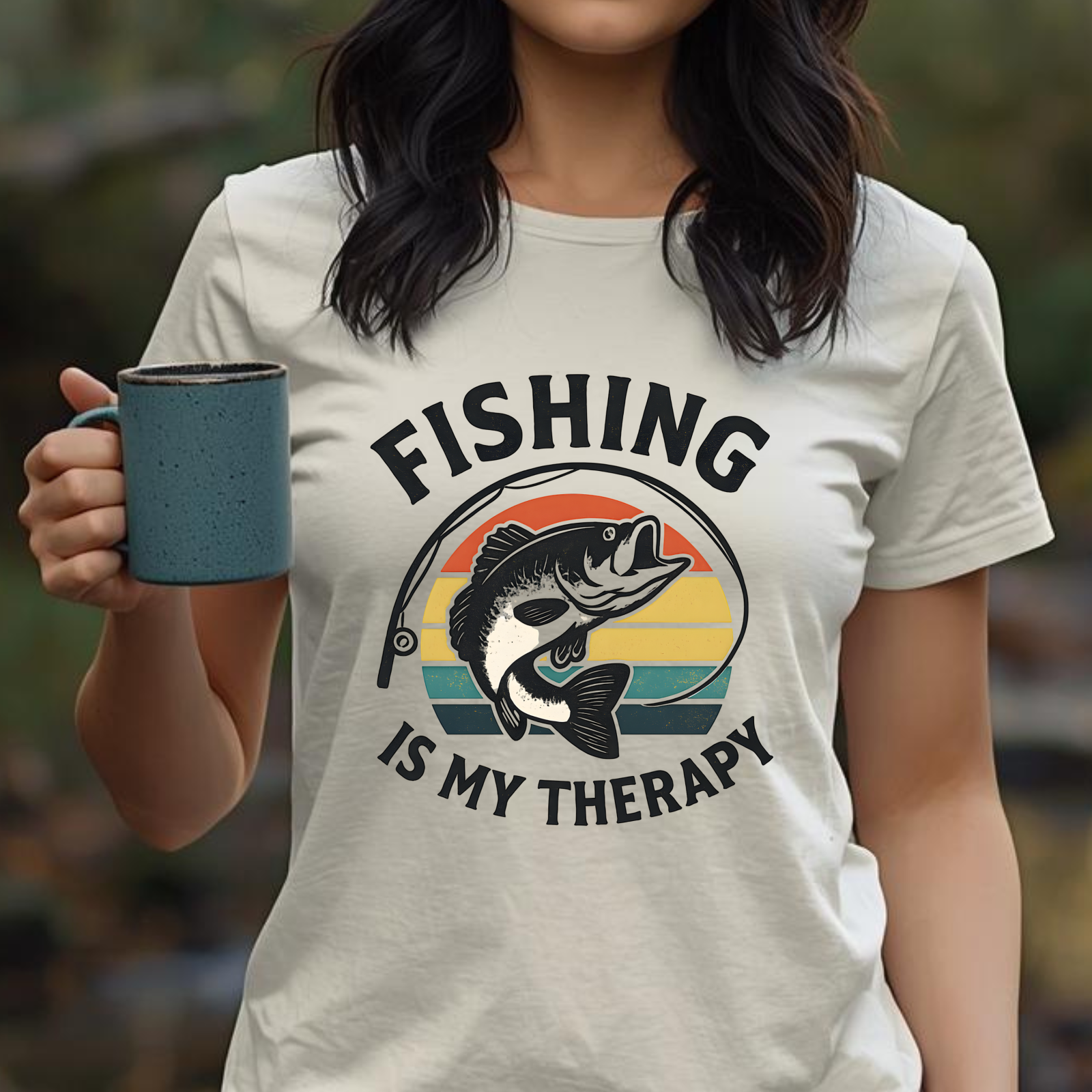 Fishing Is My Therapy Tee