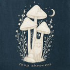 Foxy Shrooms T-Shirt — Moonlit Mushroom Graphic Tee