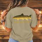 Like Buttah Brown Trout T-Shirt Back Print