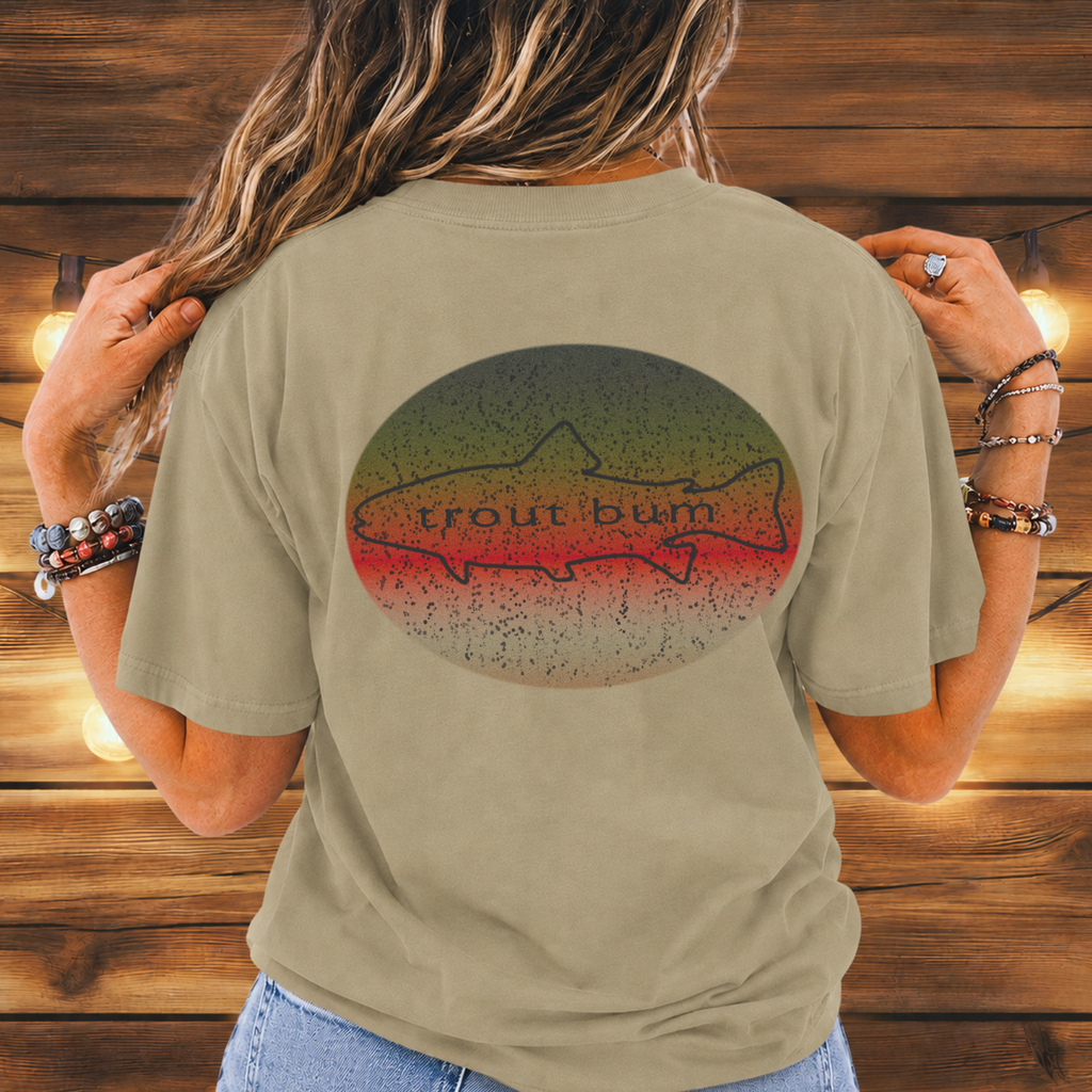 Trout Bum Back Print Tee
