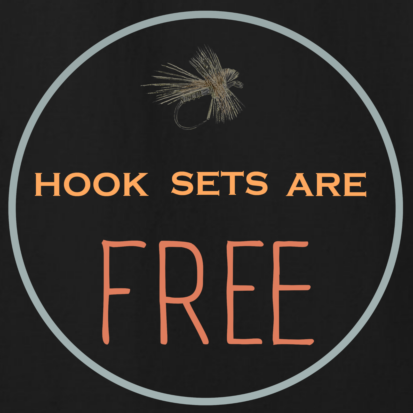 Hook Sets Are Free Fishing Back Print T-Shirt | Garment-Dyed Unisex Tee