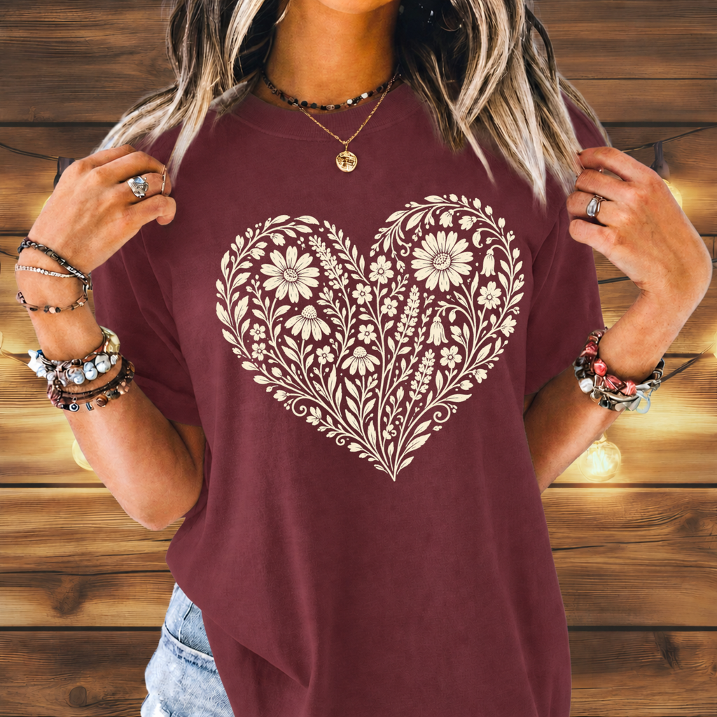 Heart Of Flowers T-shirt