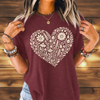 Heart Of Flowers T-shirt