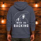 Men in Backing Hoodie (Front + Back)