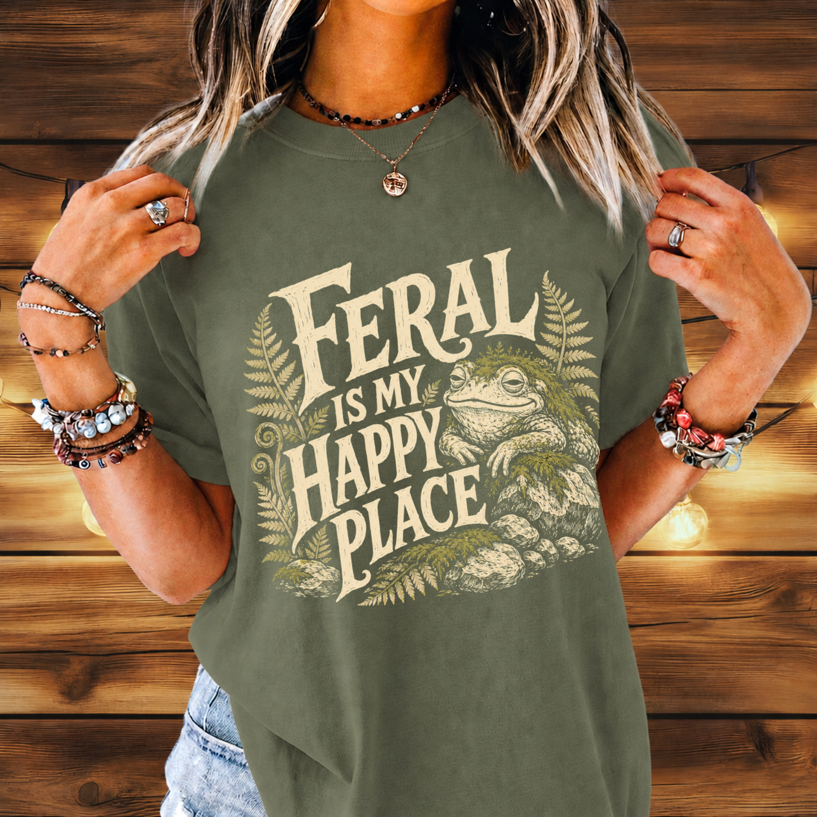 Feral Is My Happy Place T-shirt