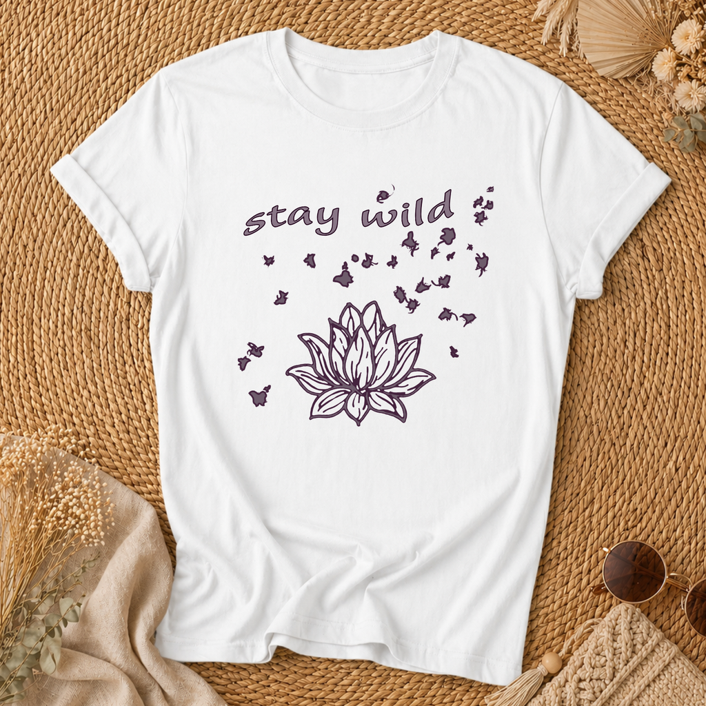 Stay Wild Lotus Tee