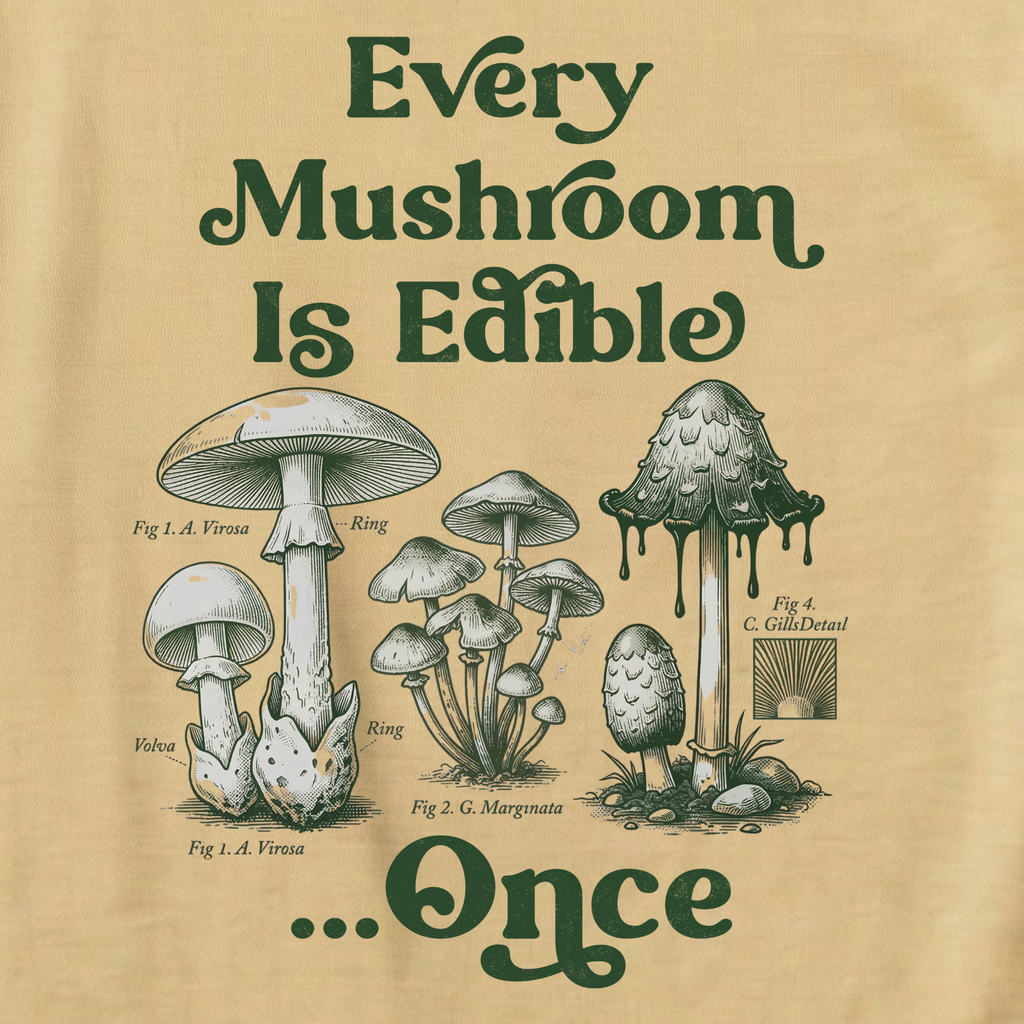 Every Mushroom Is Edible...Once T-shirt