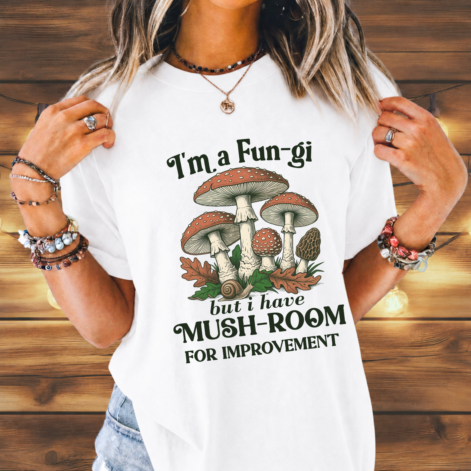 I'm a Fun-gi Vintage Mushroom Tee