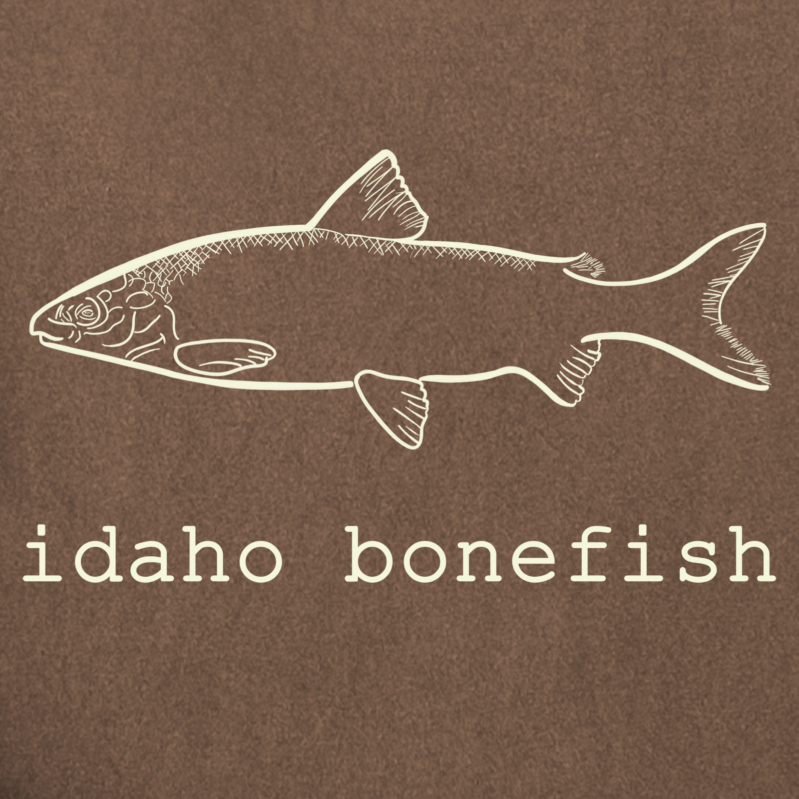 Idaho Bonefish Back Print T-Shirt — Vintage Fishing Graphic Tee