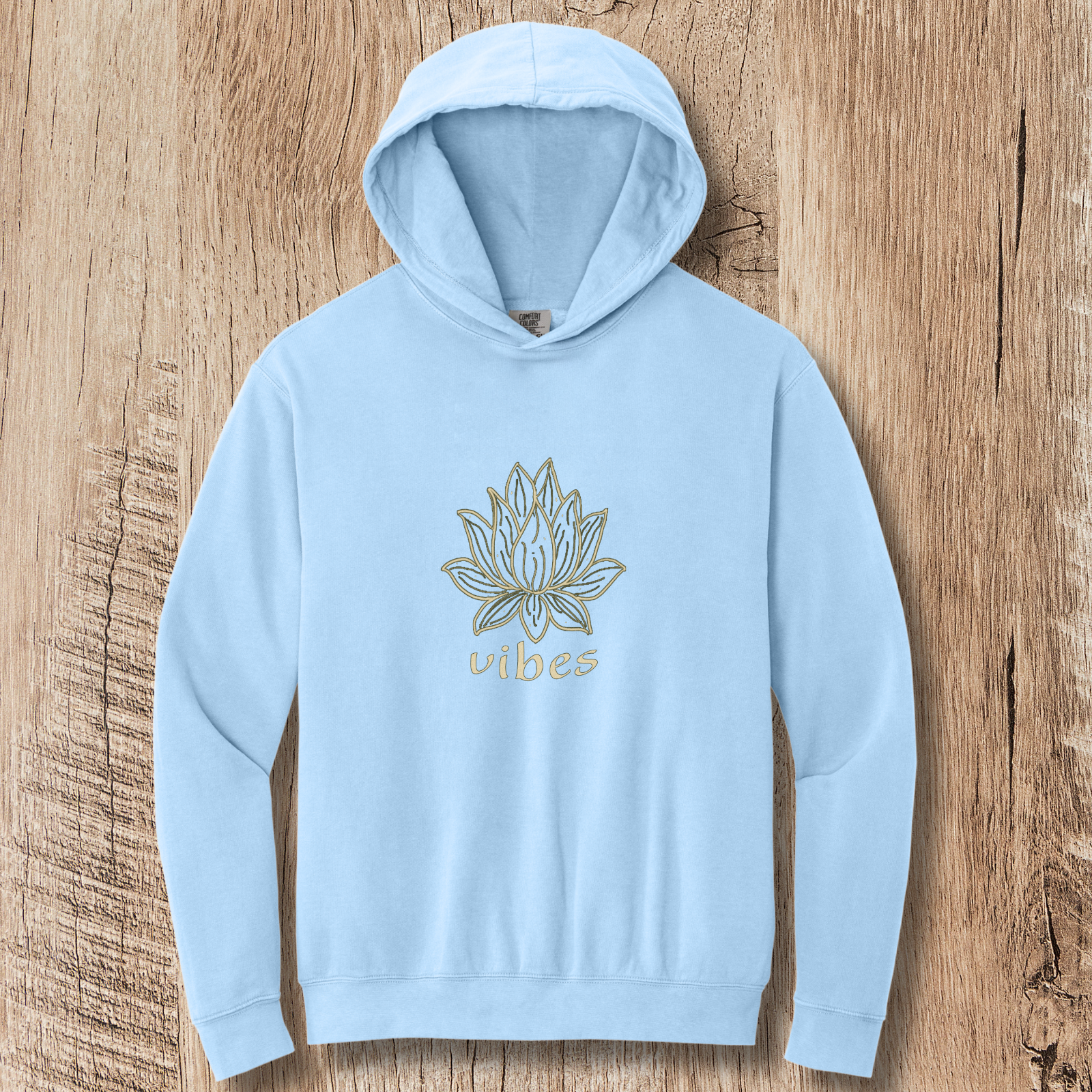 Lotus Vibes Hoodie — Minimal Yoga Hoodie