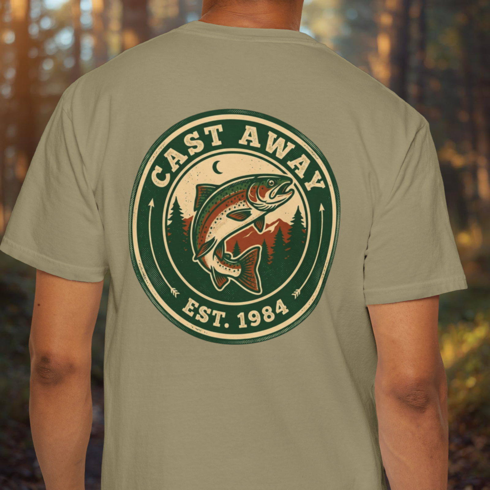 Cast Away Fishing Logo T-Shirt