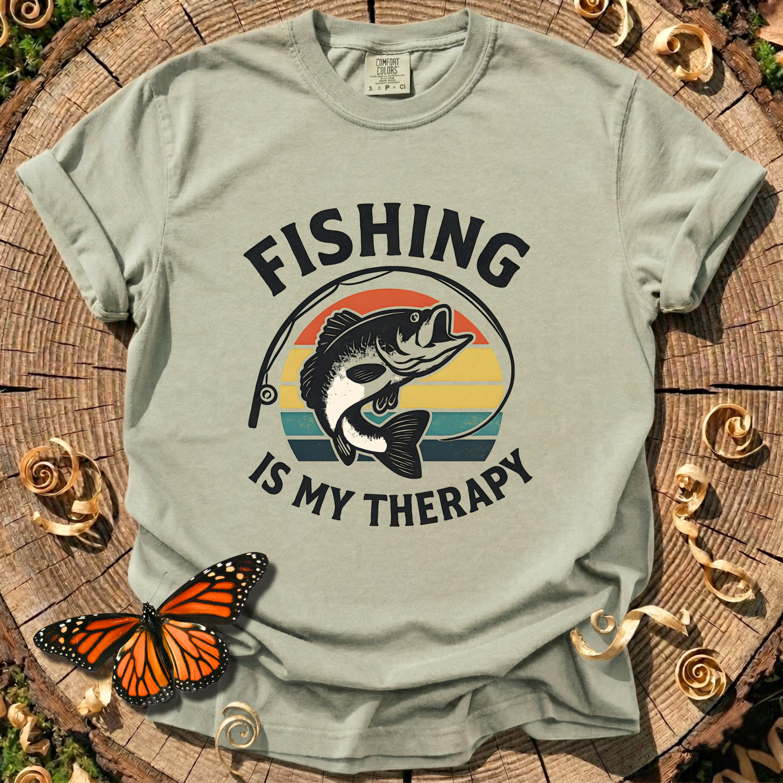 Fishing Is My Therapy Tee