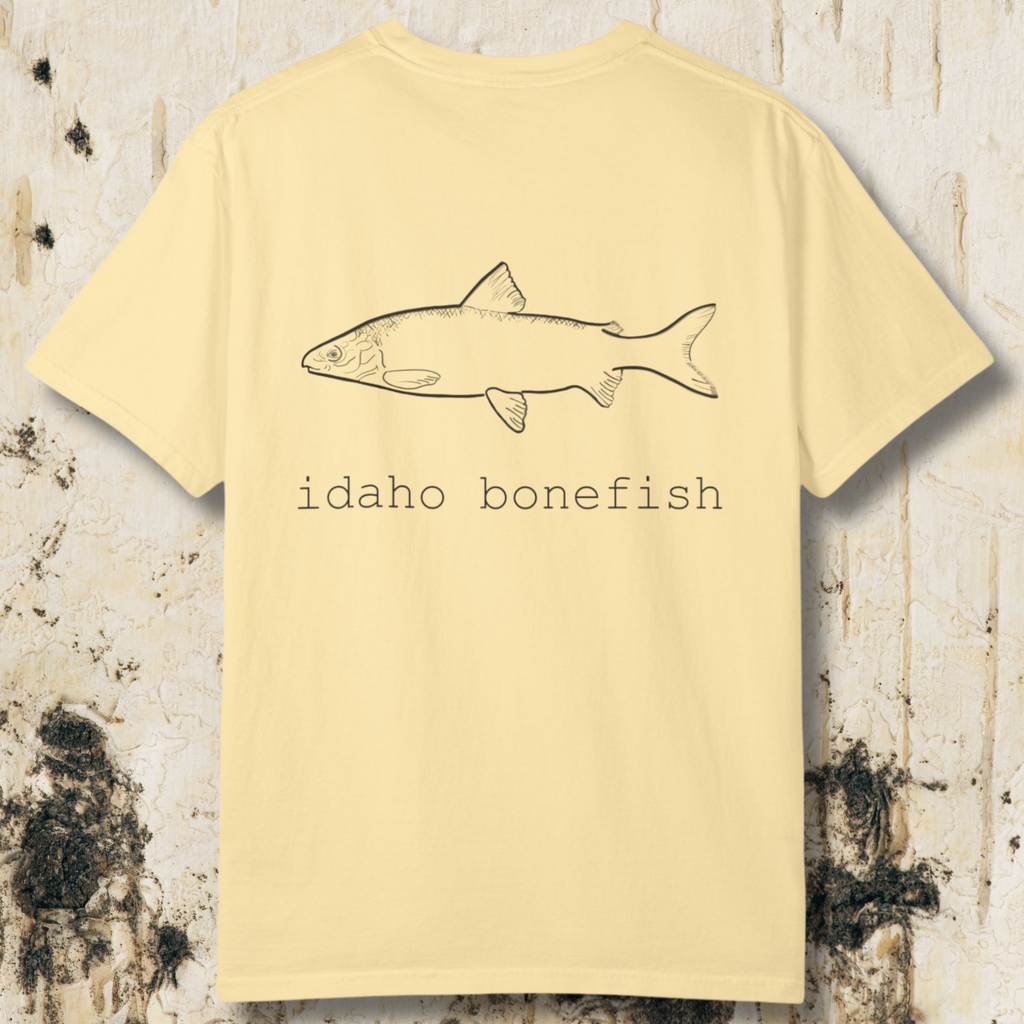Idaho Bonefish Back Print T-Shirt — Vintage Fishing Graphic Tee