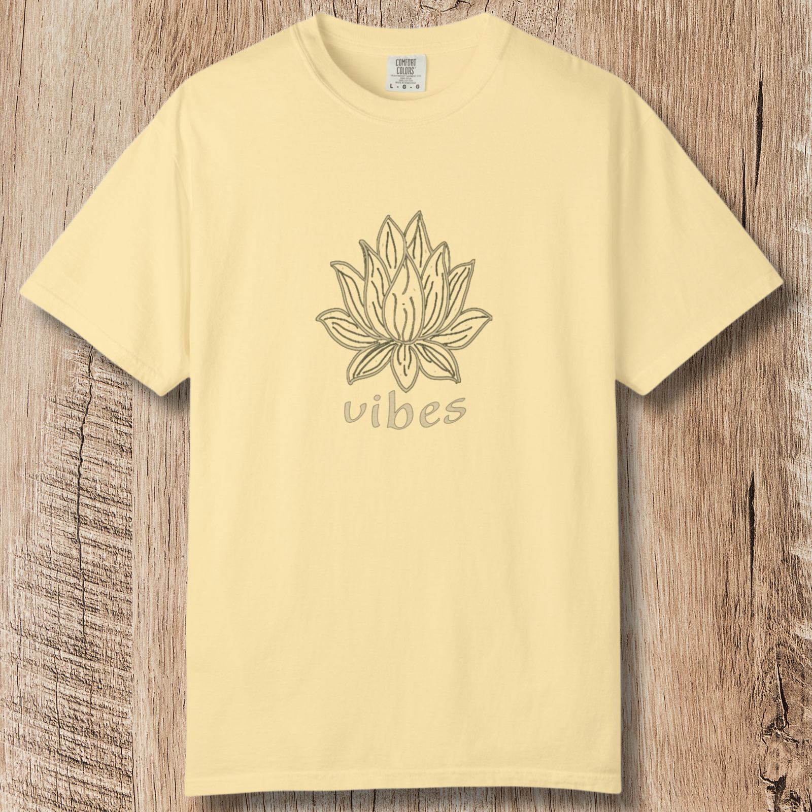 Vibe Lotus T-Shirt — Botanical Graphic Tee