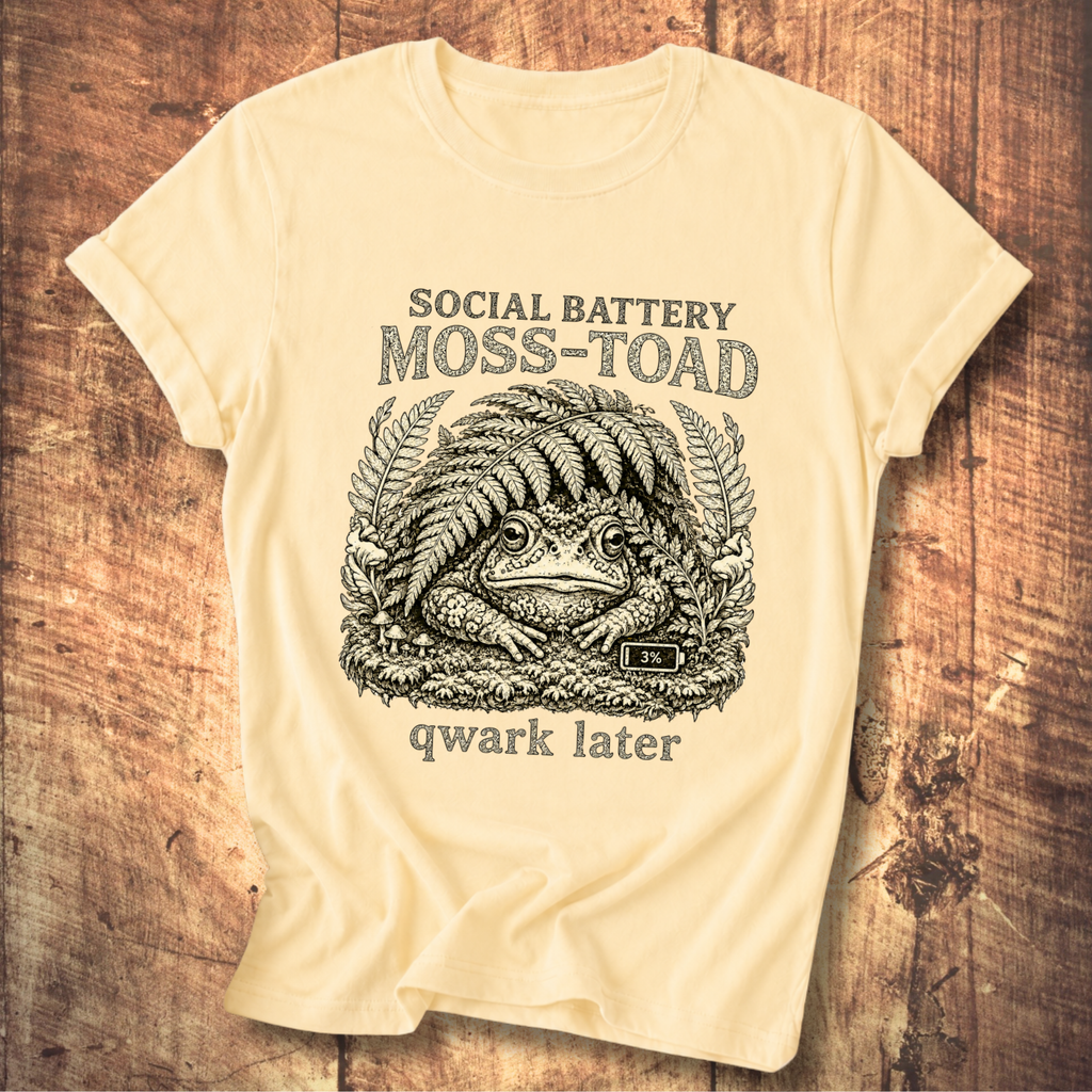 Social Battery Moss Toad Tee