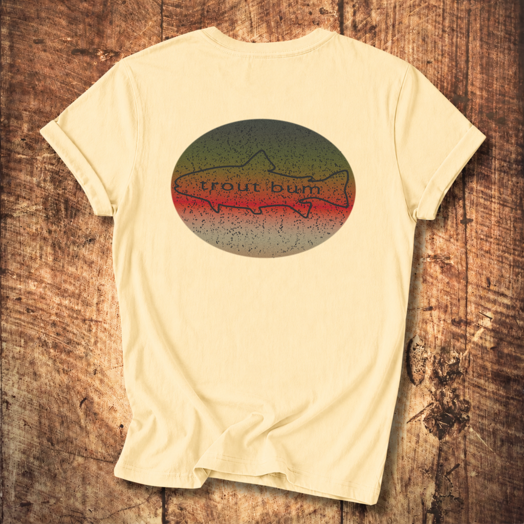 Trout Bum Back Print Tee