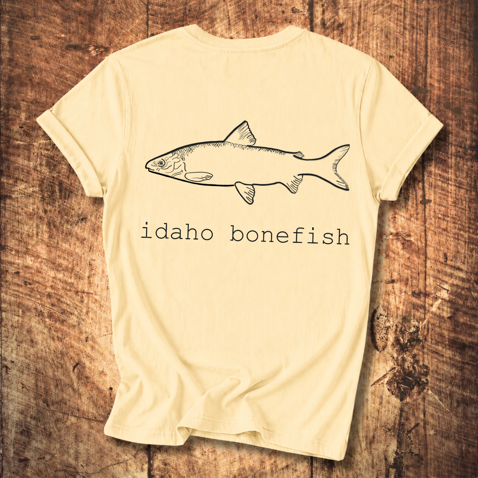 Idaho Bonefish Back Print T-Shirt