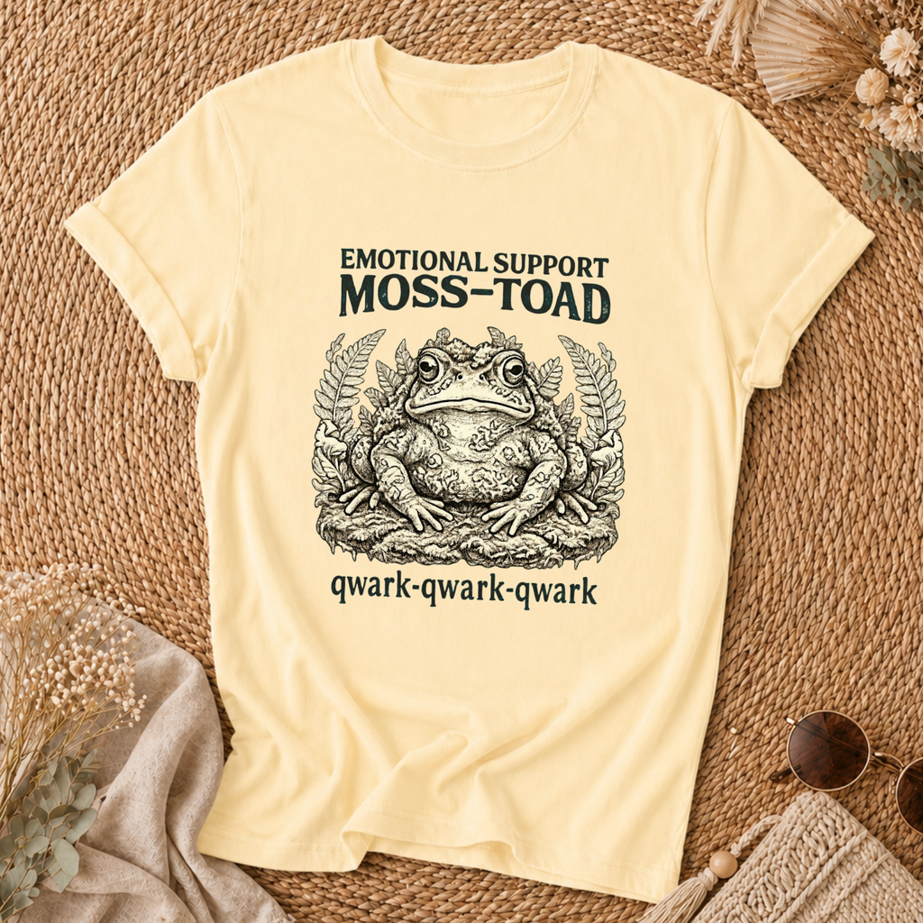 Emotional Support Moss-Toad T-Shirt
