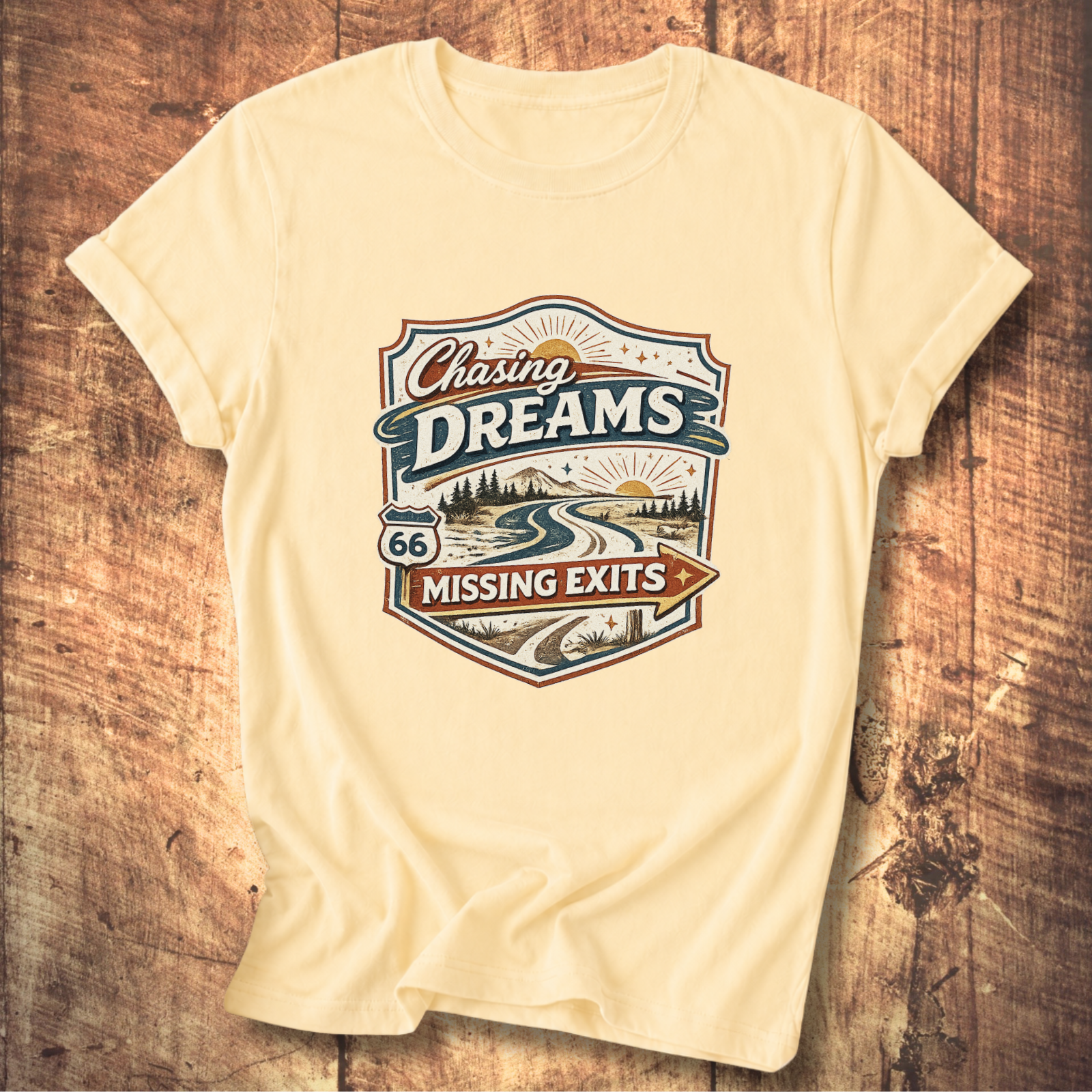 Chasing Dreams Missing Exits T-Shirt