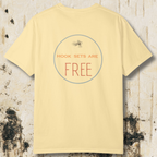 Hook Sets Are Free Fishing Back Print T-Shirt | Garment-Dyed Unisex Tee
