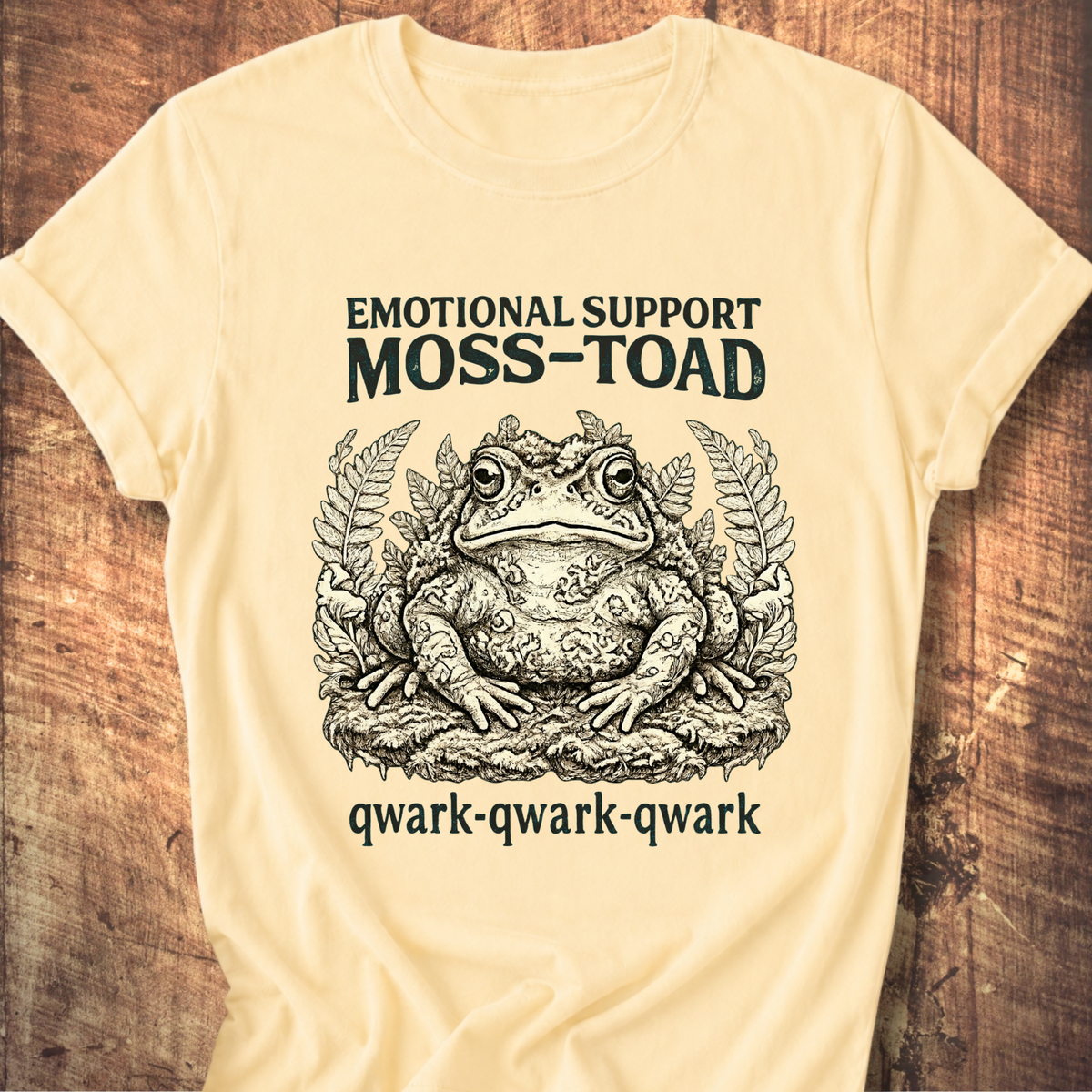 Emotional Support Moss-Toad T-Shirt