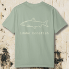 Idaho Bonefish Back Print T-Shirt — Vintage Fishing Graphic Tee