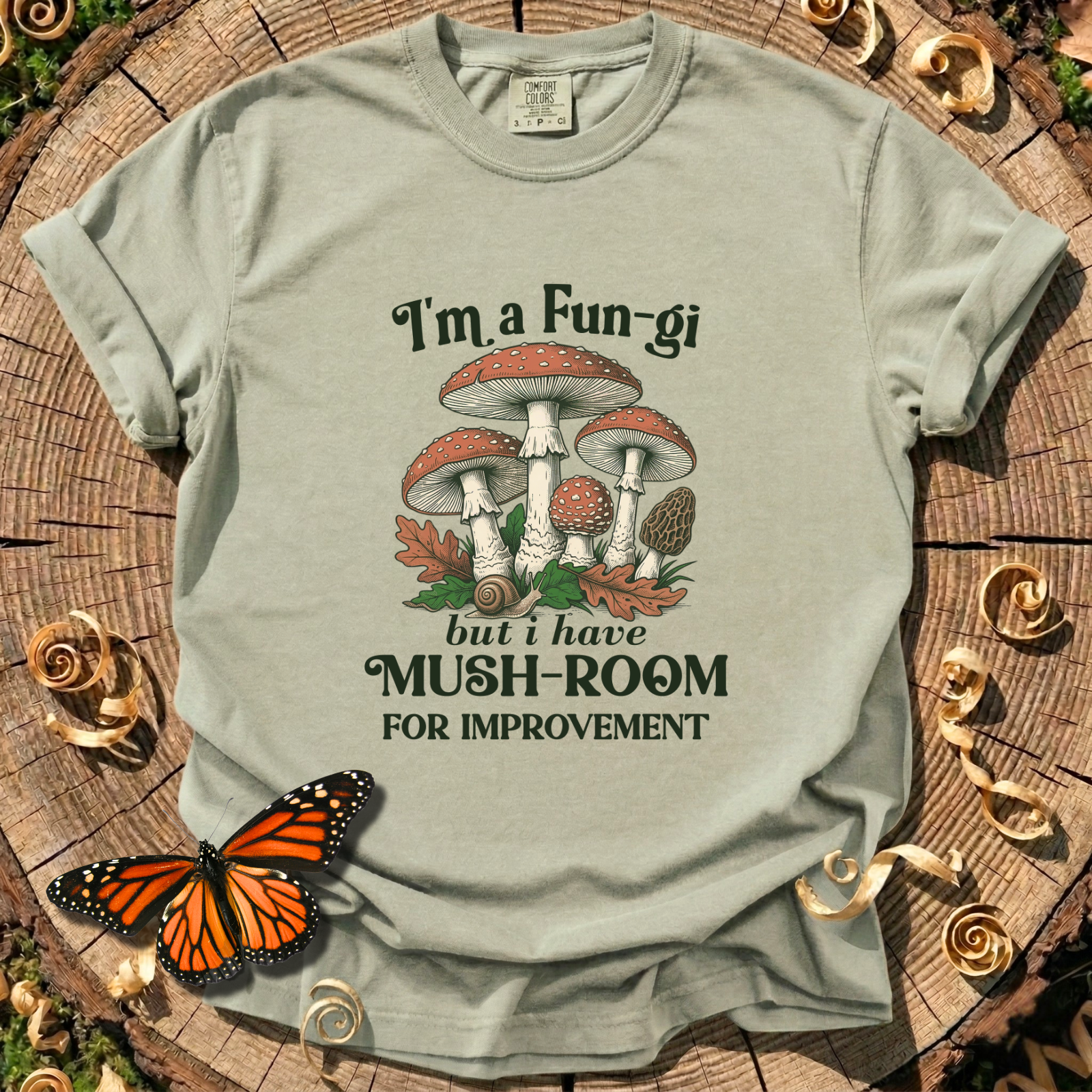 I'm a Fun-gi Vintage Mushroom Tee