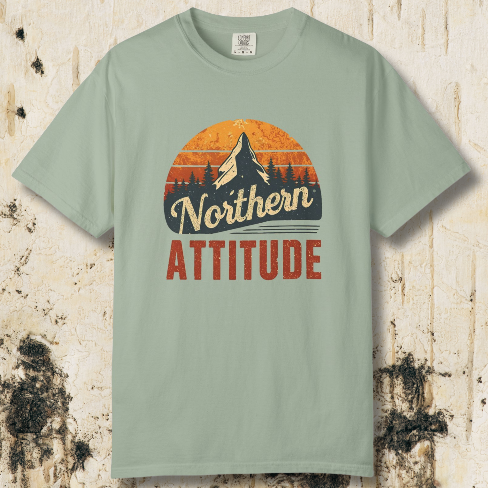 Northern Attitude Retro Mountain T-Shirt | Comfort Colors Graphic Tee