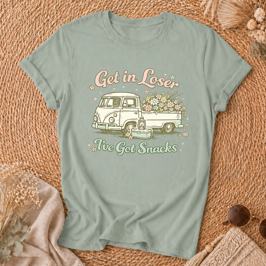 Retro Flower Truck Tee
