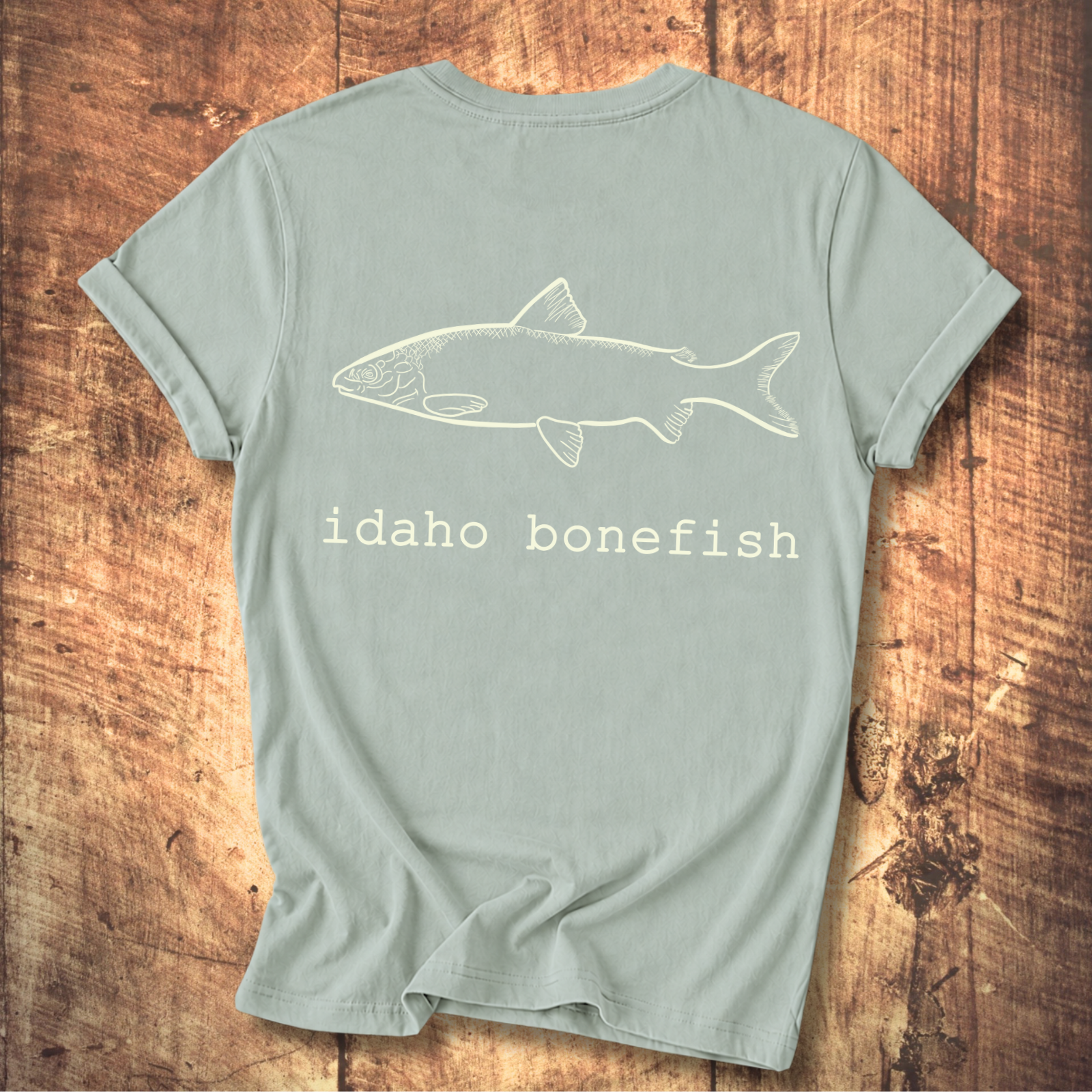 Idaho Bonefish Back Print T-Shirt