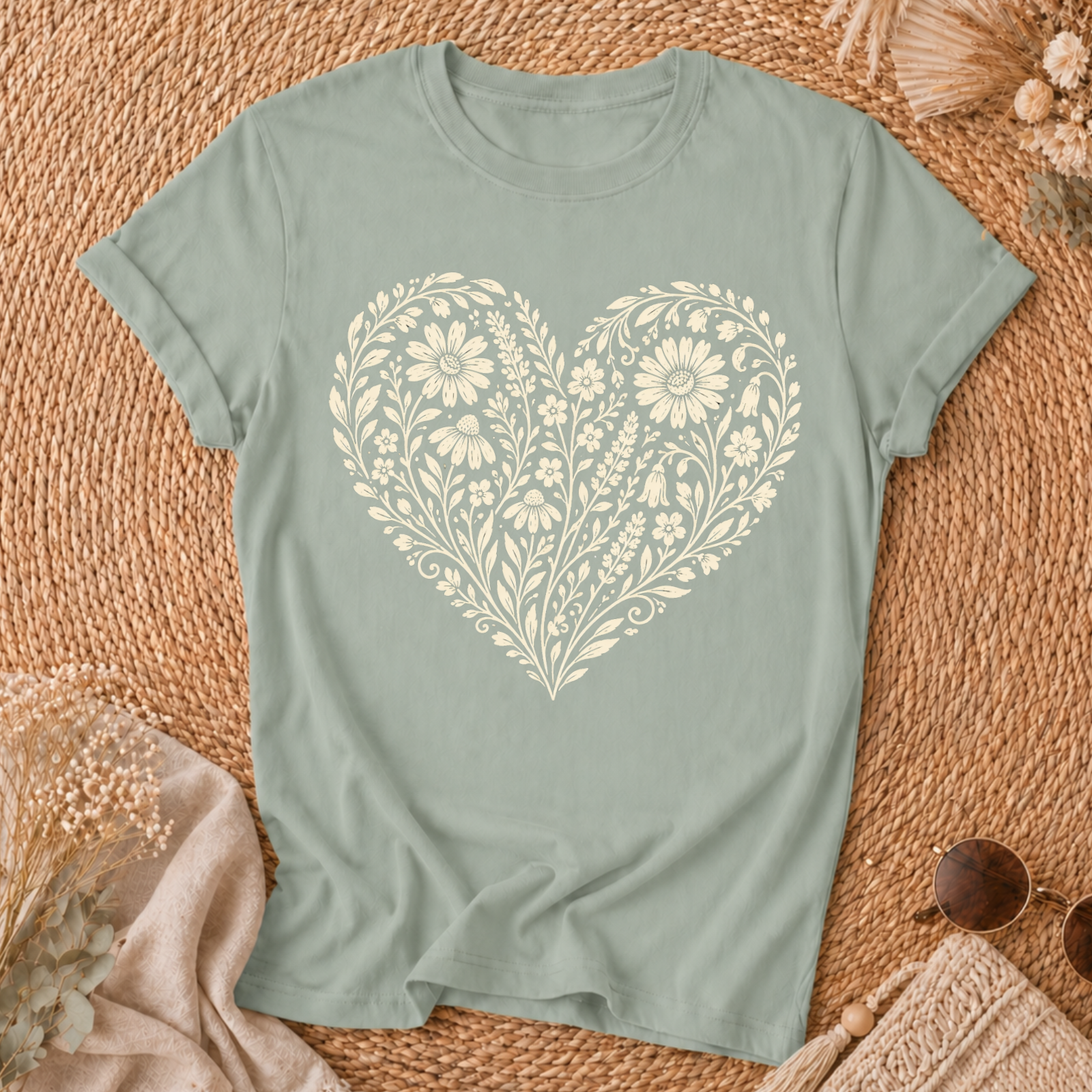 Heart Of Flowers T-shirt