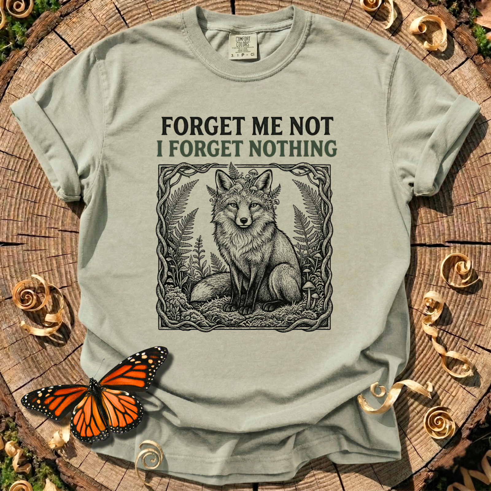 Forget Me Not Fox Tee